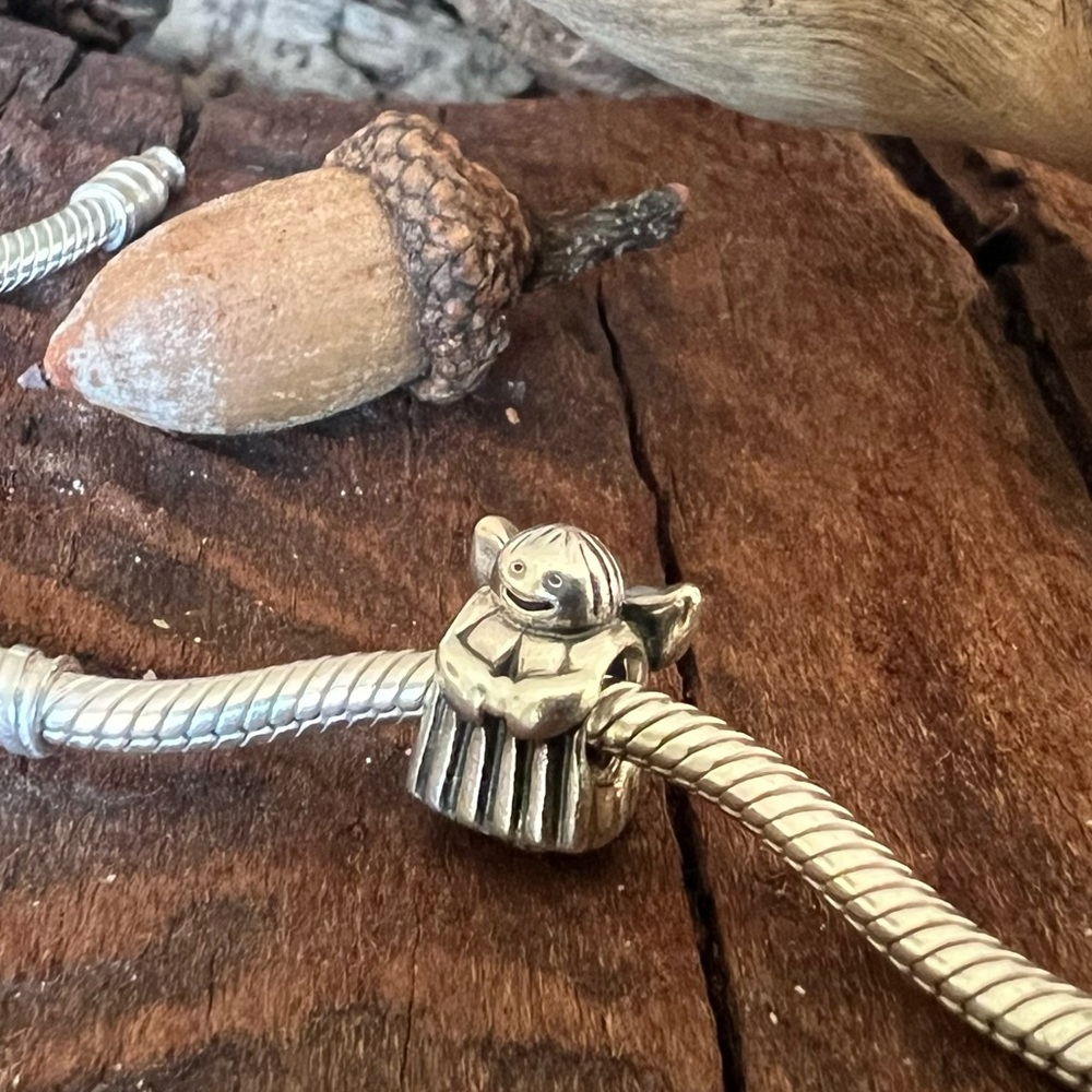 Authentic Pandora Angel of Hope Charm Silver Bead Christmas Religious Baby